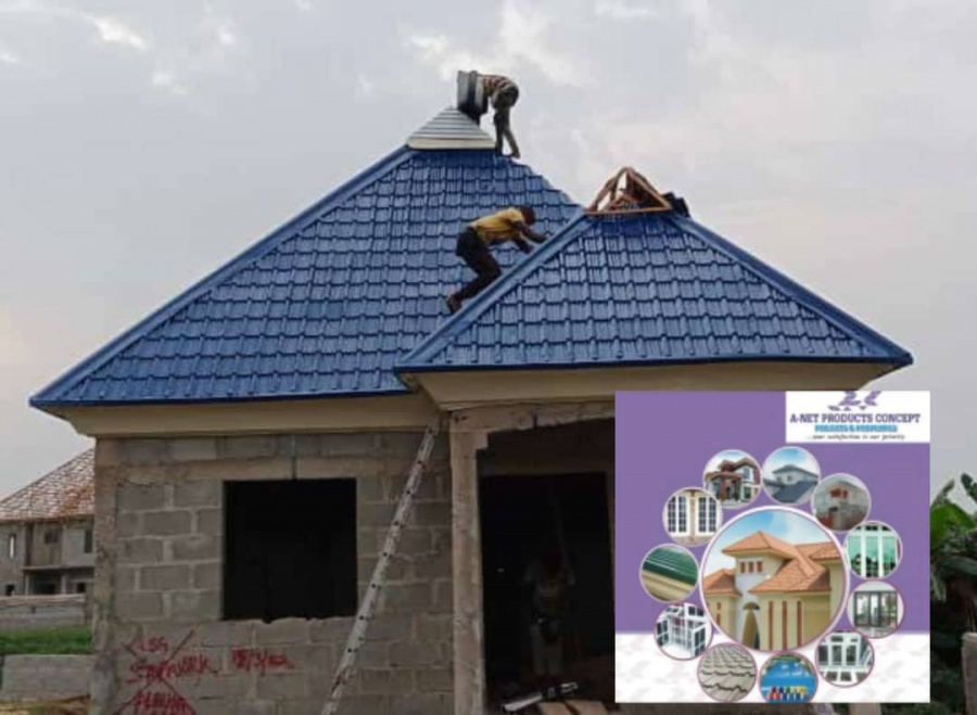 Aluminium roofing sheet installed on a building for durability and longevity